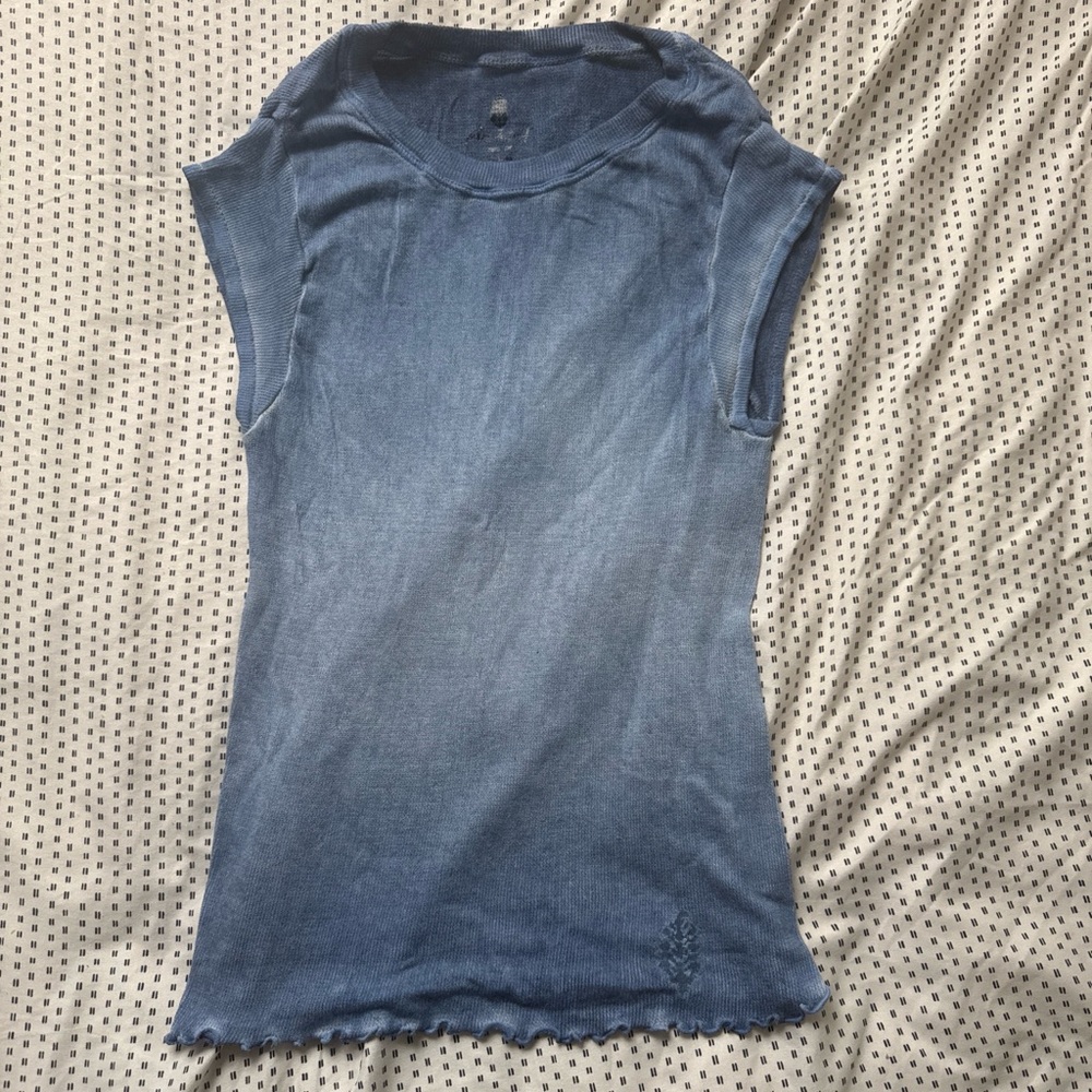 FP Movement by Free People Blue Short Sleeve Tee